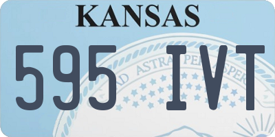 KS license plate 595IVT