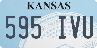 KS license plate 595IVU