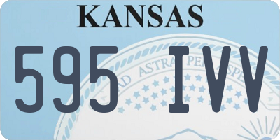 KS license plate 595IVV