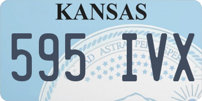 KS license plate 595IVX