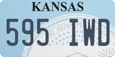 KS license plate 595IWD
