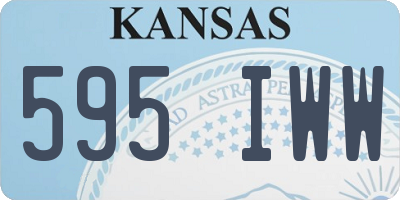 KS license plate 595IWW