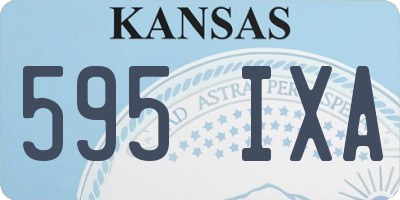 KS license plate 595IXA