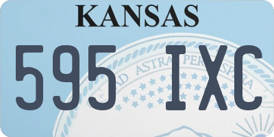 KS license plate 595IXC