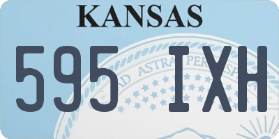 KS license plate 595IXH