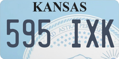 KS license plate 595IXK