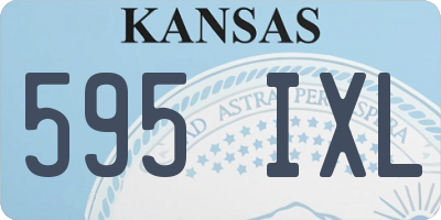 KS license plate 595IXL