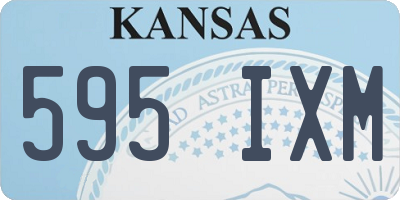 KS license plate 595IXM