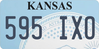 KS license plate 595IXO