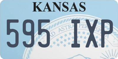 KS license plate 595IXP
