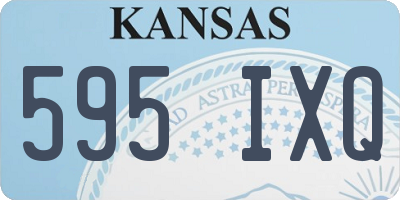 KS license plate 595IXQ