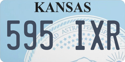 KS license plate 595IXR