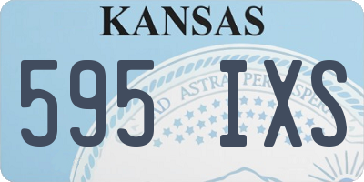 KS license plate 595IXS