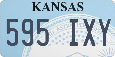 KS license plate 595IXY