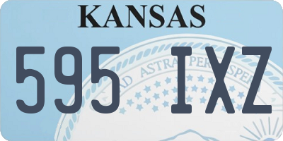 KS license plate 595IXZ