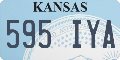 KS license plate 595IYA