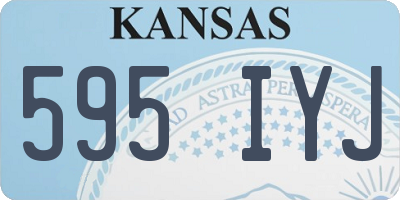 KS license plate 595IYJ