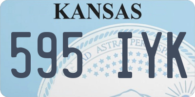 KS license plate 595IYK