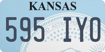 KS license plate 595IYO