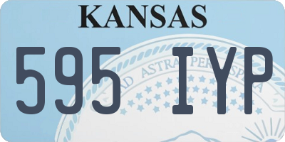 KS license plate 595IYP