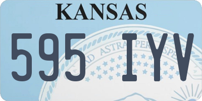 KS license plate 595IYV