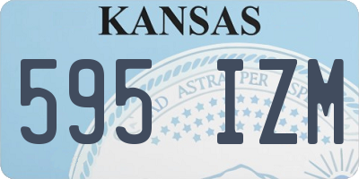 KS license plate 595IZM