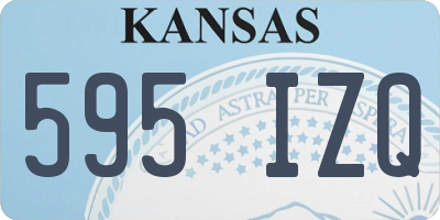 KS license plate 595IZQ