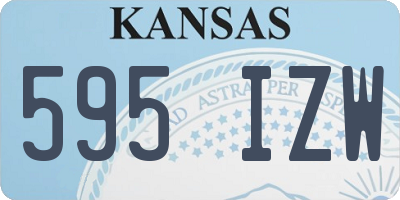 KS license plate 595IZW