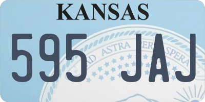 KS license plate 595JAJ