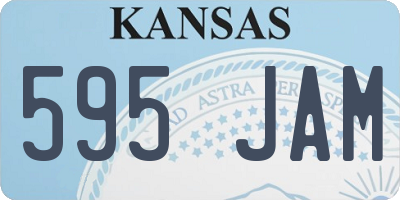 KS license plate 595JAM