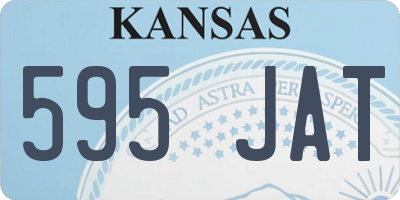 KS license plate 595JAT