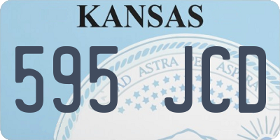 KS license plate 595JCD