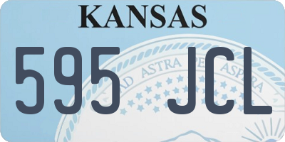 KS license plate 595JCL
