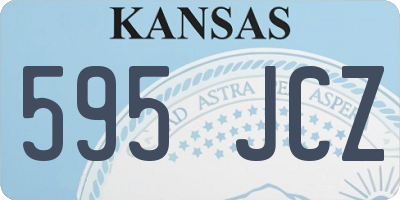 KS license plate 595JCZ