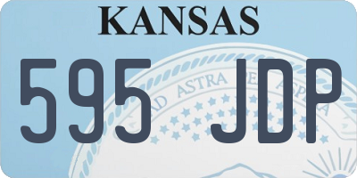 KS license plate 595JDP
