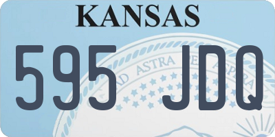 KS license plate 595JDQ