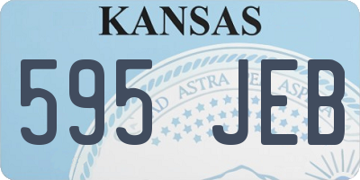 KS license plate 595JEB