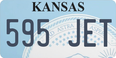 KS license plate 595JET