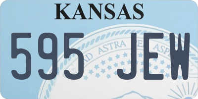 KS license plate 595JEW