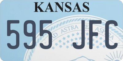 KS license plate 595JFC