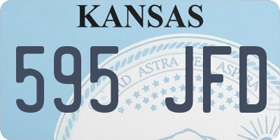 KS license plate 595JFD