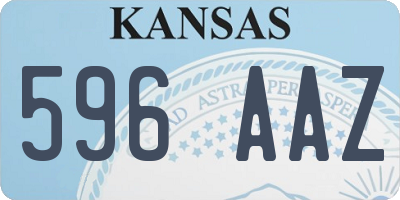 KS license plate 596AAZ