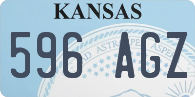 KS license plate 596AGZ