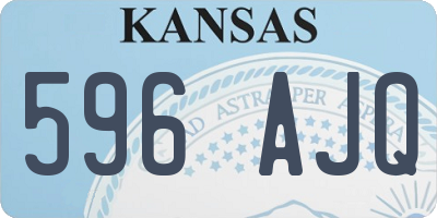 KS license plate 596AJQ