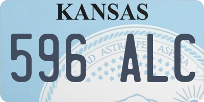 KS license plate 596ALC