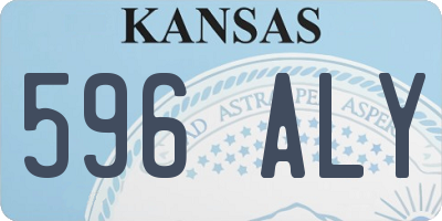 KS license plate 596ALY