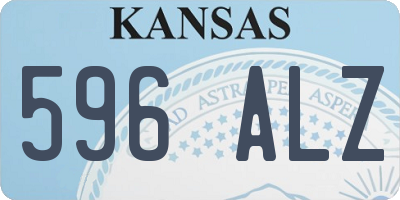 KS license plate 596ALZ