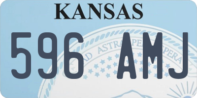 KS license plate 596AMJ