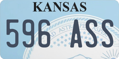 KS license plate 596ASS