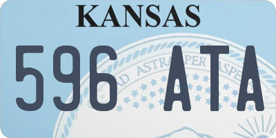 KS license plate 596ATA